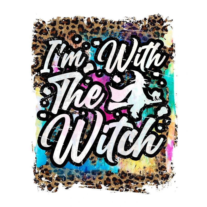 Halloween I'm with the witch Tie Dye