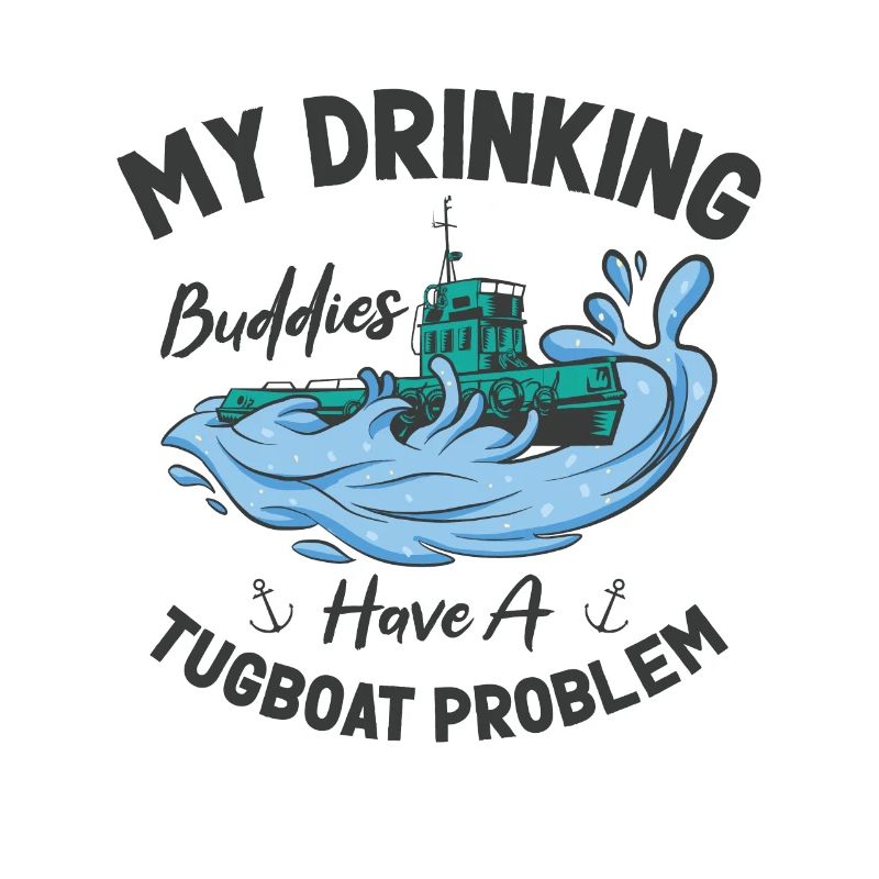 Remorqueur Drinking Buddies Alcool Remorqueur Capitaine