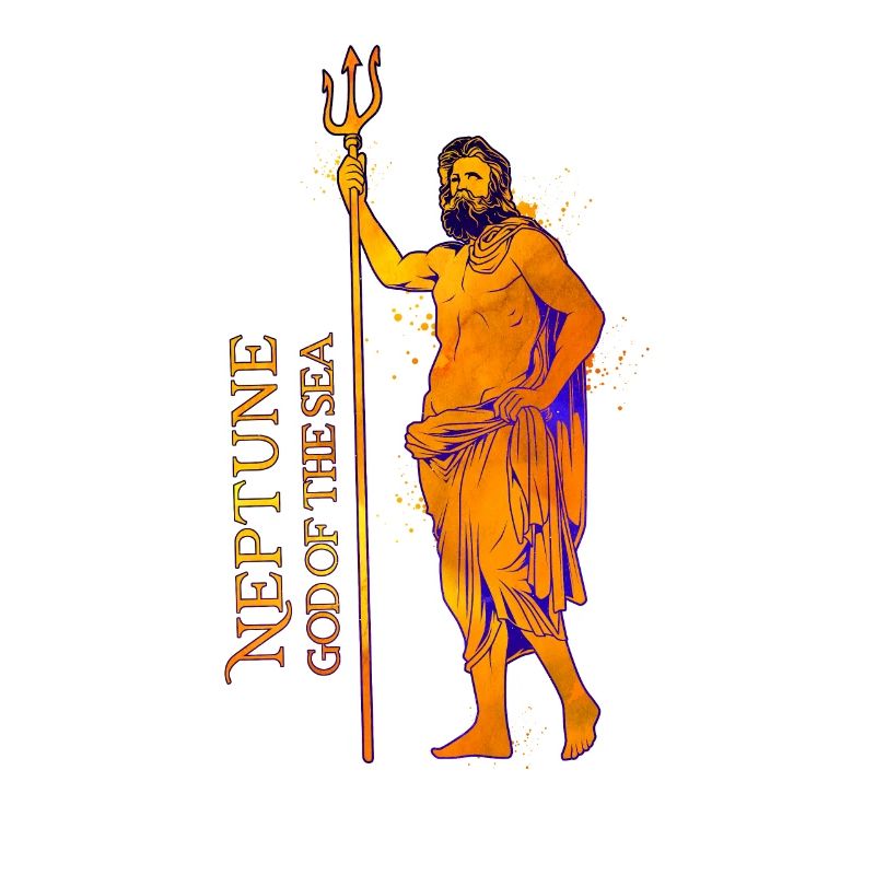 Gott des Meeres - Neptun