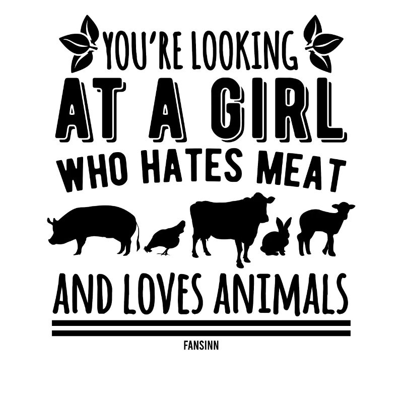 Mädchen liebt Tiere vegan Geschenk