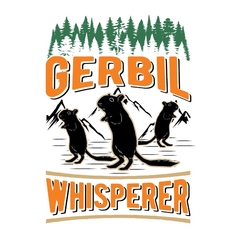 Gerbil Whisperer Racing Rat Gift Gerbil