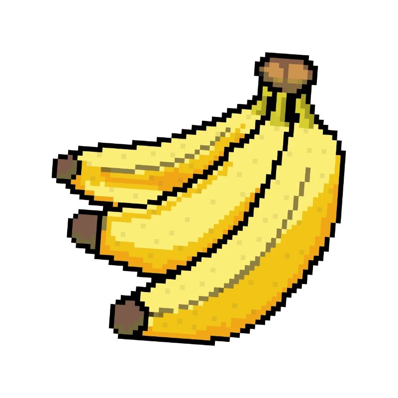 Retro Pixel Banana