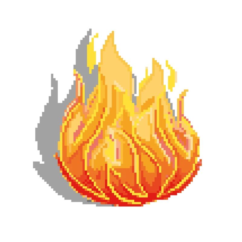 Retro Pixel Fire