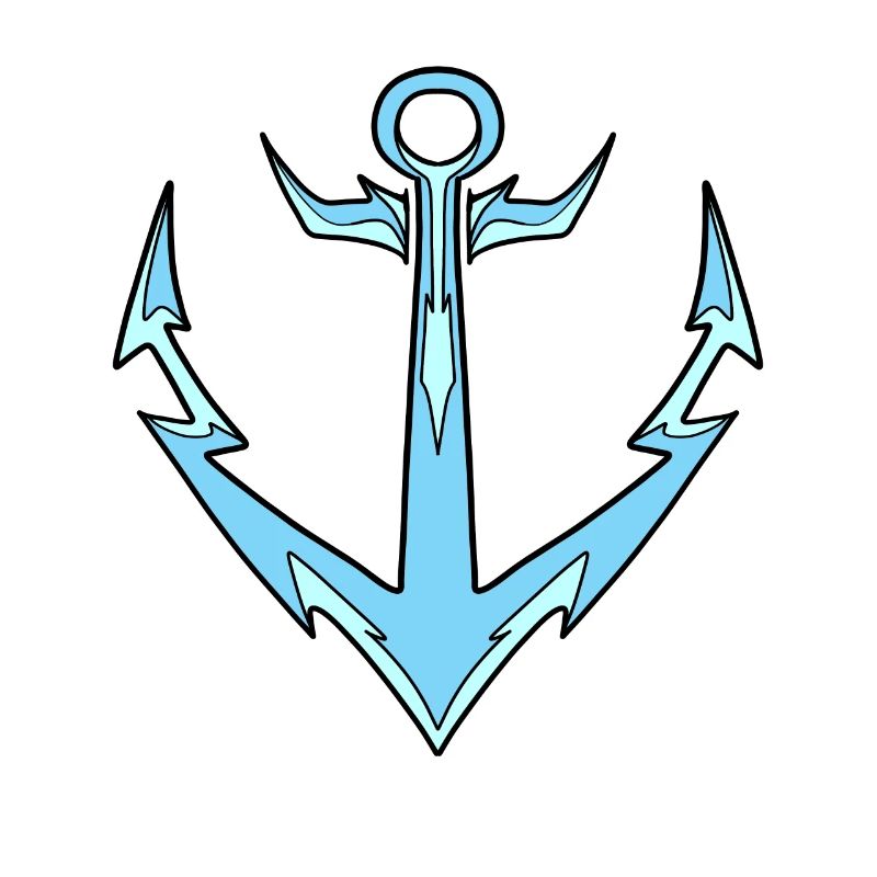Anker hellblau