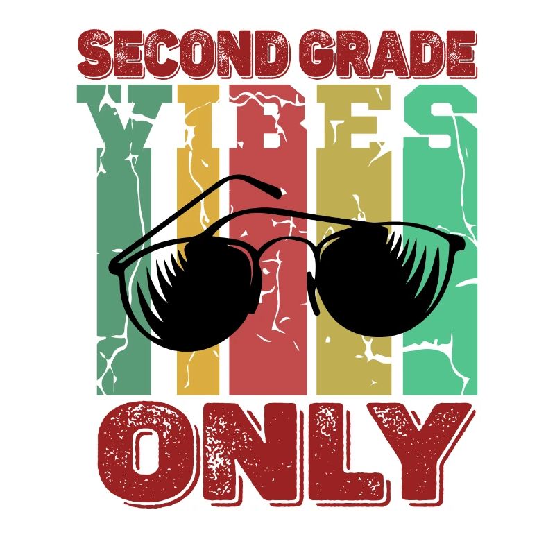 Second Grade Vibes 2nd Grade Retro Back To School