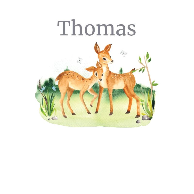 Waldtier Reh Blumen Name Thomas