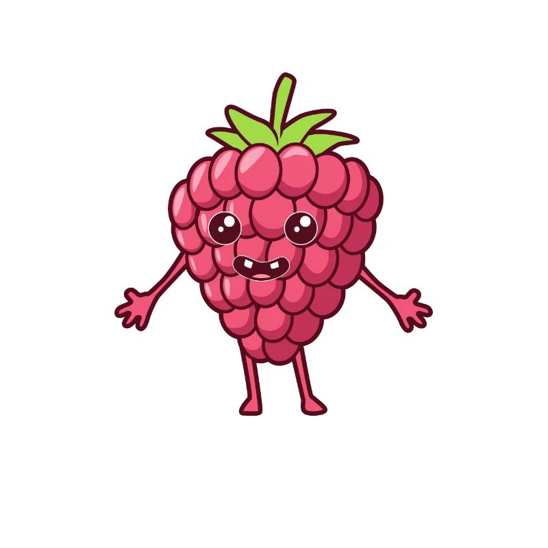 Kawaii Comic Raspberry