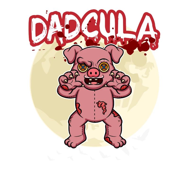 Dadcula Dracula Vampire Dad Funny Halloween Party