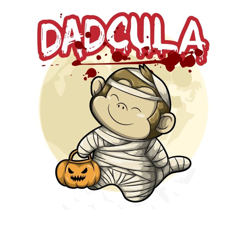 Dadcula Dracula Vampire Dad Funny Halloween Party