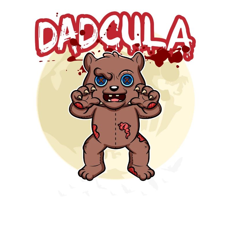 Dadcula Dracula Vampire Dad Funny Halloween Party