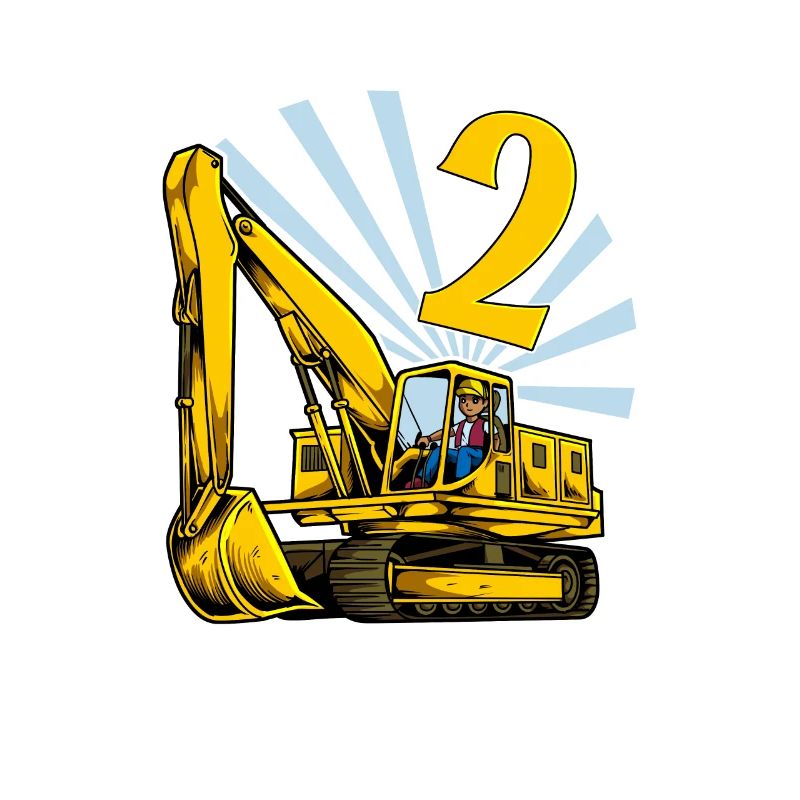 Ich bin 2 - Bagger Geburtstag 2 Jahre