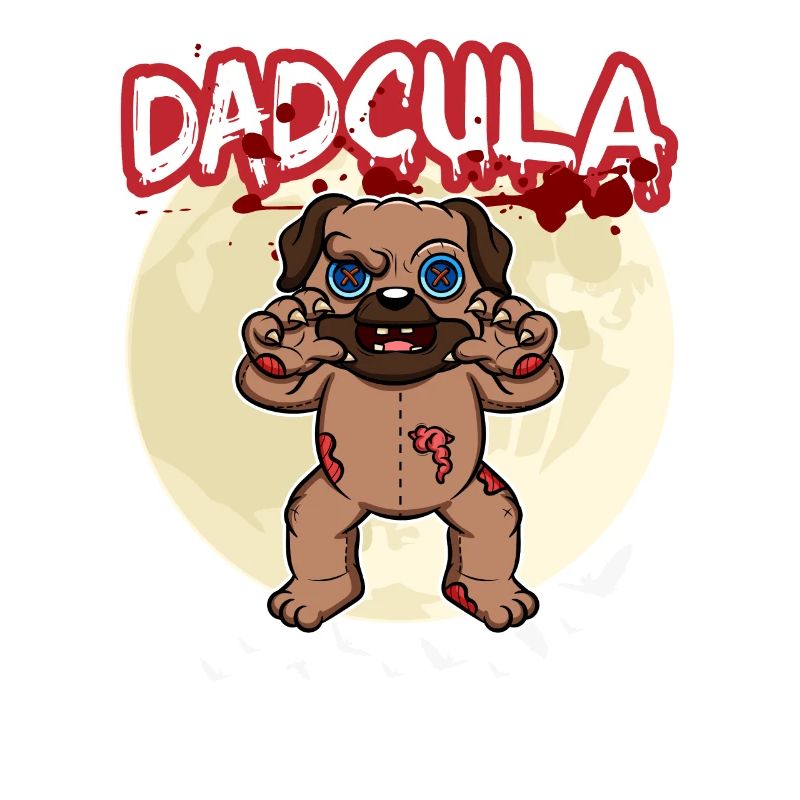 Dadcula Dracula Vampire Dad Funny Halloween Party