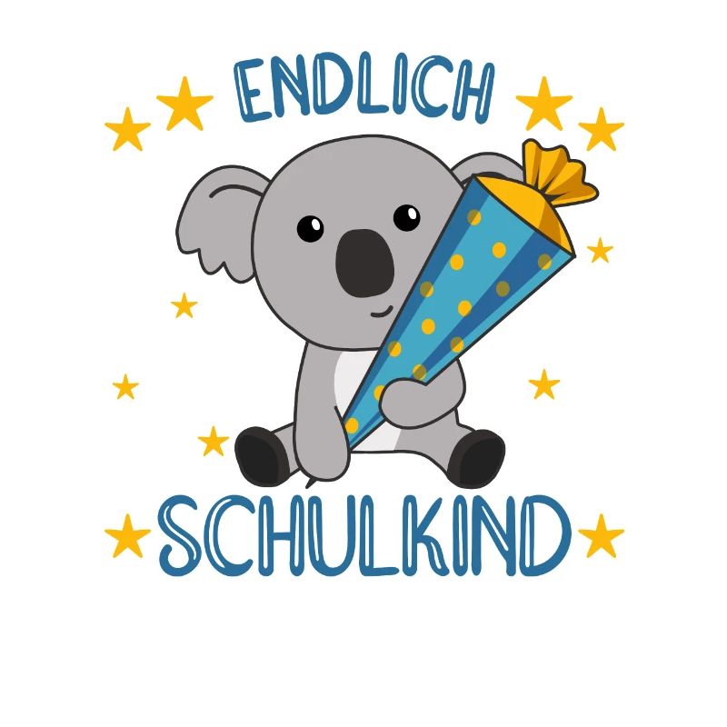 Endlich Schulkind Koala Schultüte Einschulung