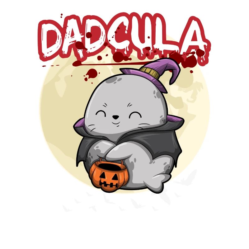 Dadcula Dracula Vampire Dad Funny Halloween Party