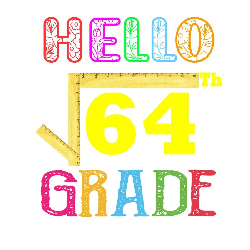 Hello 8th Grade Funny Square Root of 64 Math