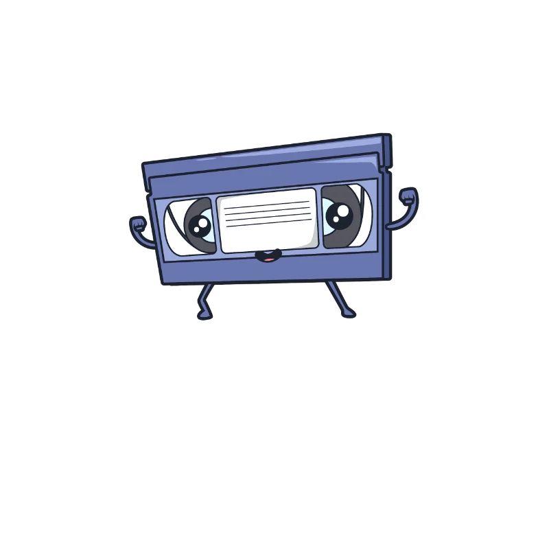 Never forget - Retro Kawaii VHS Cassette