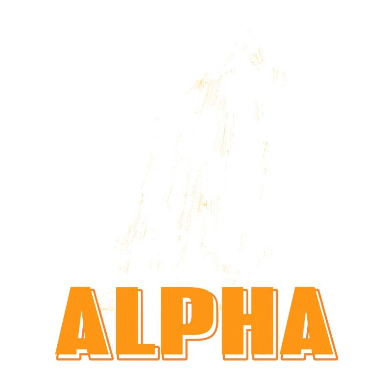 ALPHA Of The Pack Cool Awesome Wolf Lover Tee