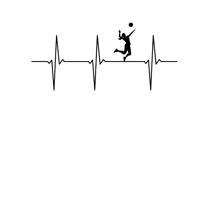 Battements de cœur ECG de volleyball