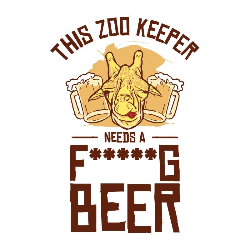 Zookeeper Drinking Beer Zookeeping Beer Lover