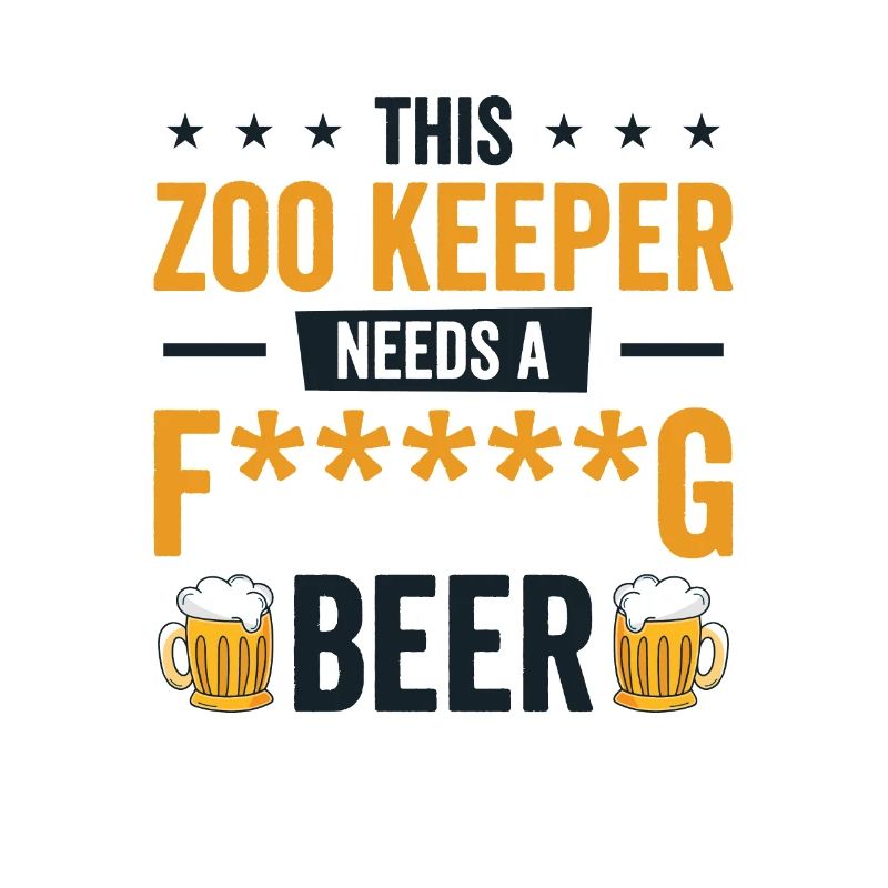 Zookeeper Drinking Beer Zookeeping Beer Lover