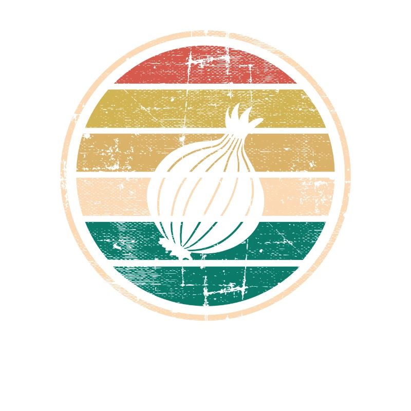 Onion Lover Retro Vegetables Vegan Gift idea