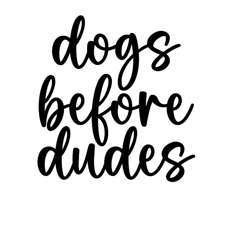 Chiens devant les gars