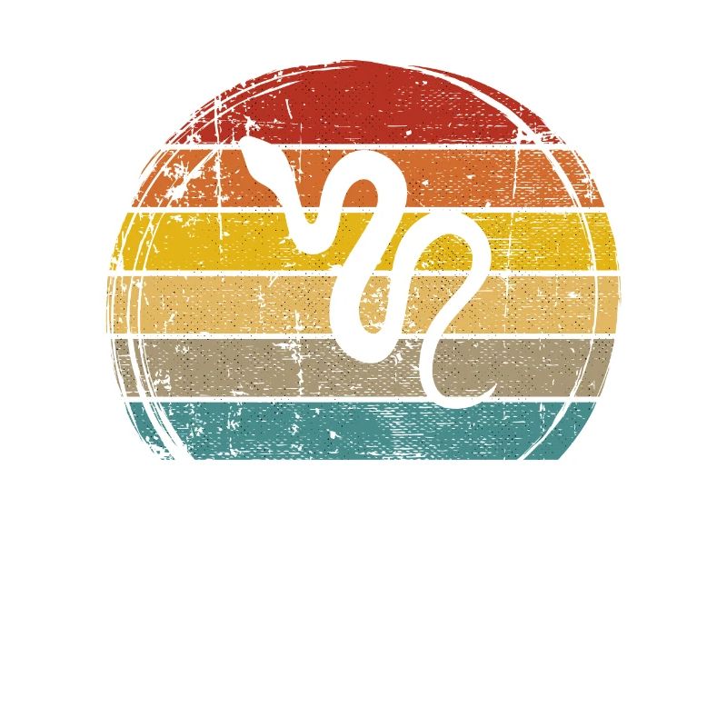 Snake Retro Reptile Python Idée cadeau