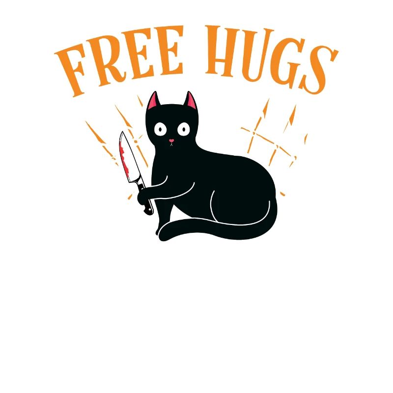 Câlins gratuits, chat d’horreur effrayant avec