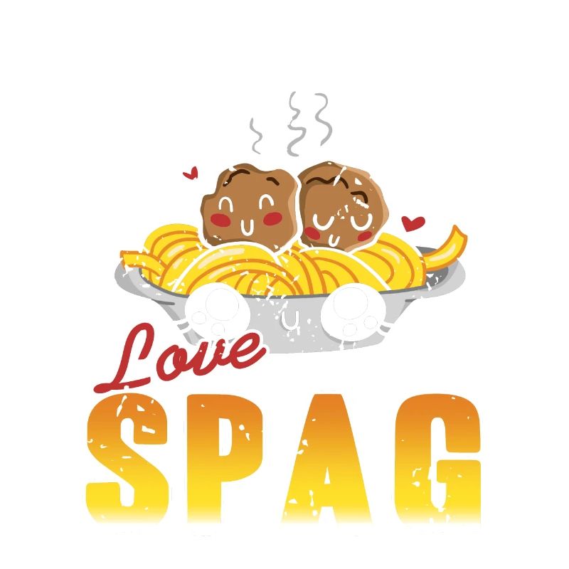 I Just Freaking Love SPAG Cute Retro Spaghetti