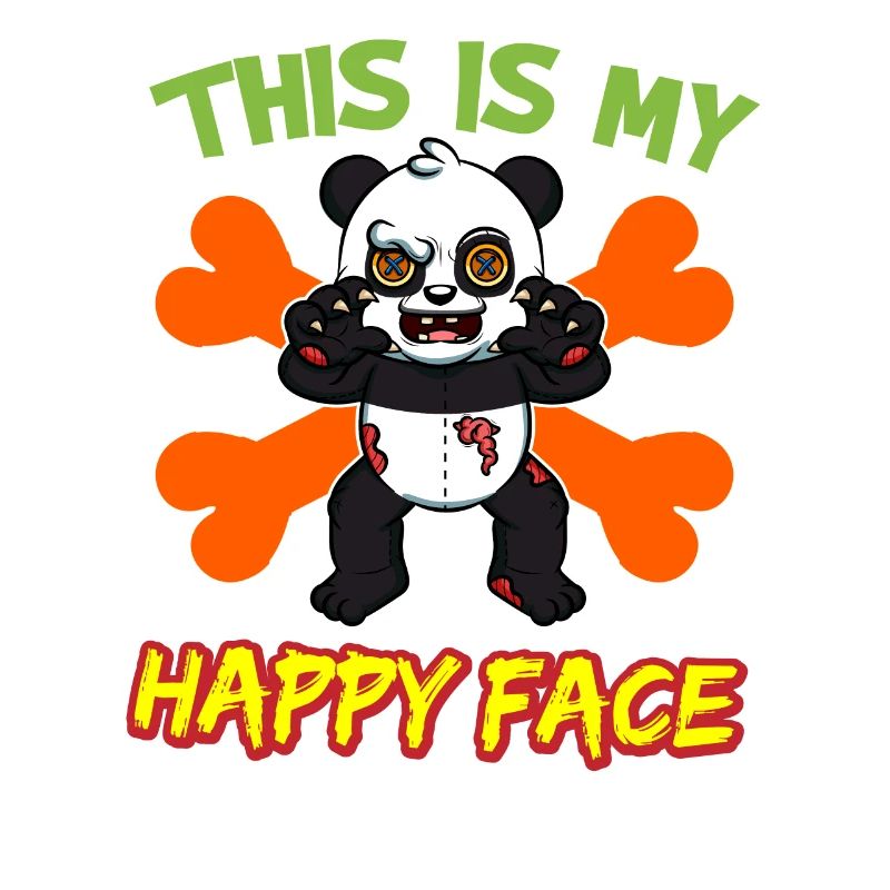 C’est mon visage heureux drôle de monstre d’Halloween