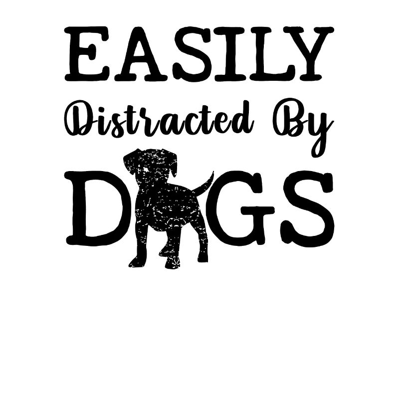 Easily distracted by dogs