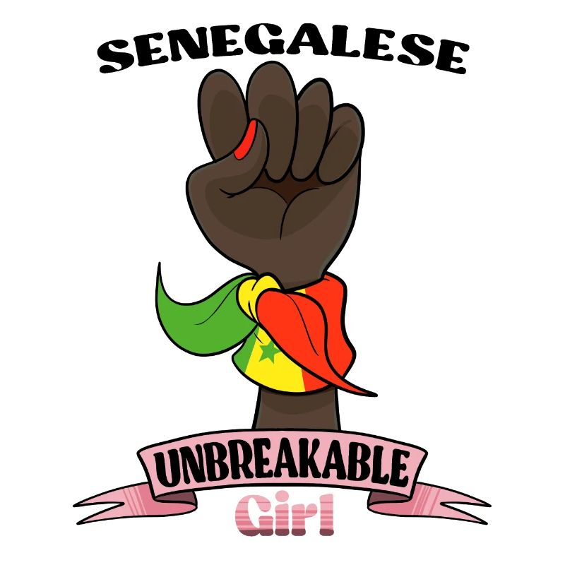 Fille sénégalaise Unbreakable Héritage sénégalais