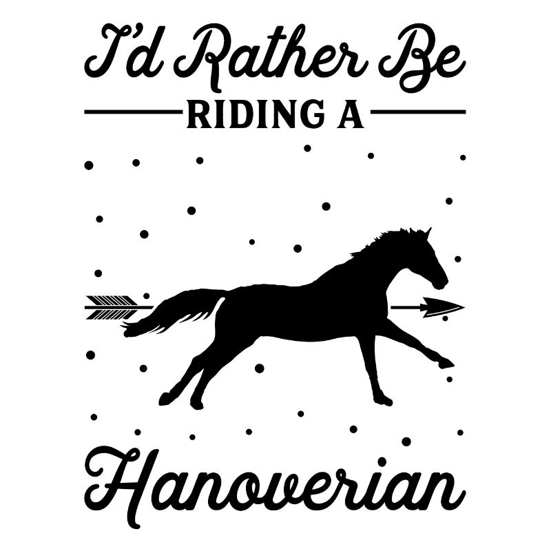 Monter un cheval hanovrien