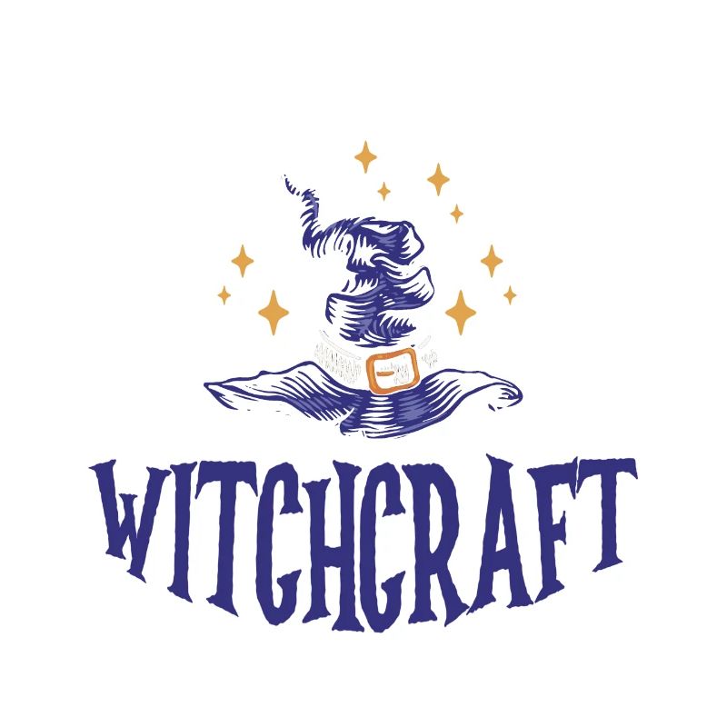 Powered By Witchcraft Witch Hat Spooky Wizardry