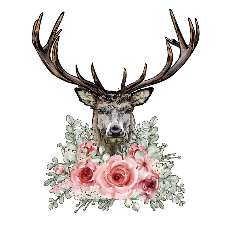 Dirndl Replacement Deer and Roses