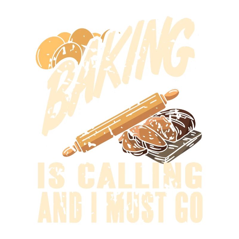 Baking Is Calling & I Must Go Vintage Funny Baker