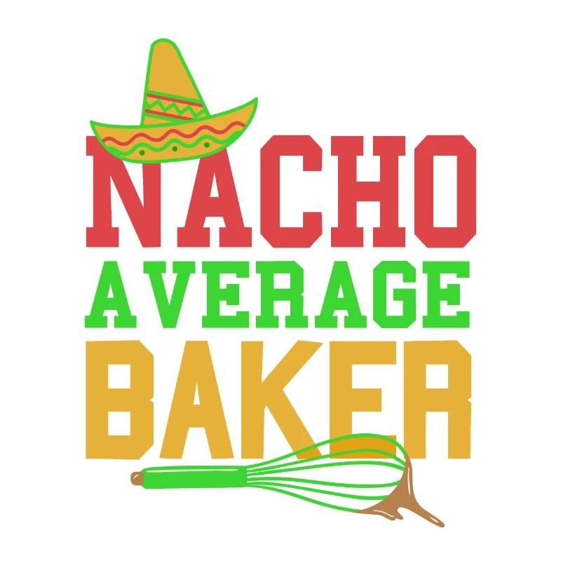 NACHO Average Baker Drôle Rétro Baker T-Shirt