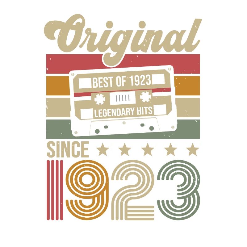 Vintage Geburtstag Original Geschenkidee 1923