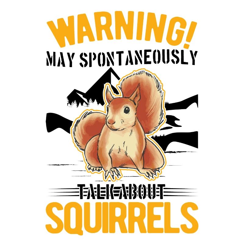 Warning Squirrel Grey Squirrel