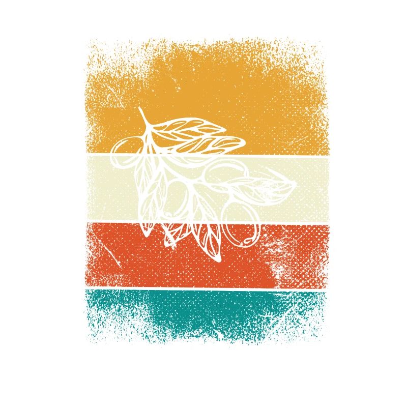 Huile d’olive Retro Vegetarian Idée cadeau