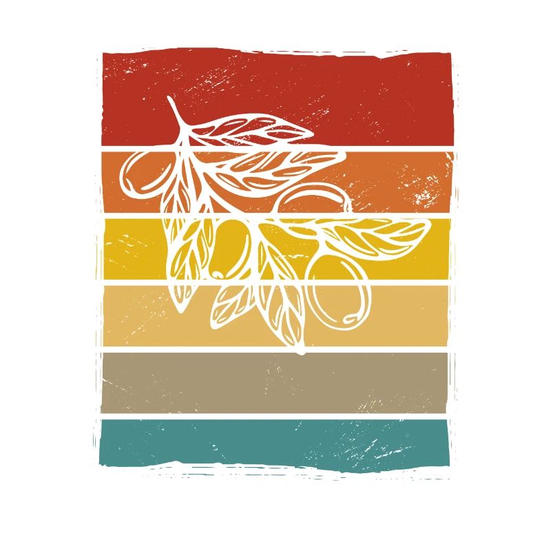 Huile d’olive Retro Vegetarian Idée cadeau