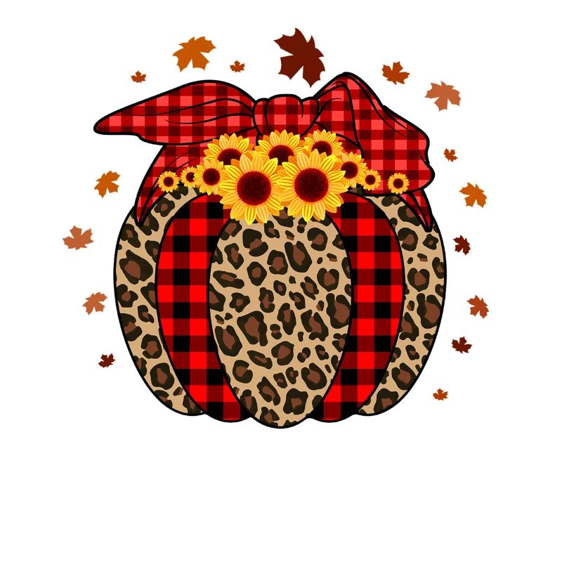 Pumpkin Pumpkin Lantern Leopard Checkered Halloween