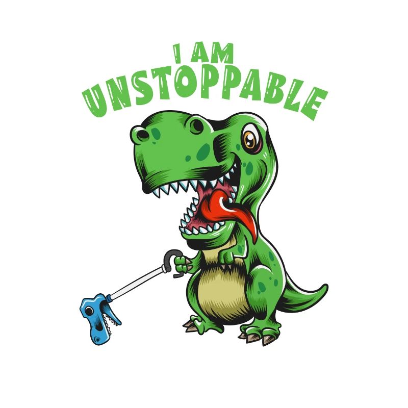 I Am Unstoppable Dino Fan T Rex Kinder Dinosaurier