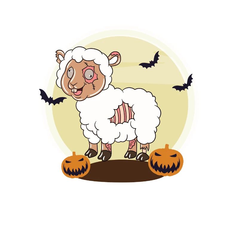 Halloween Zombie Sheep Halloween