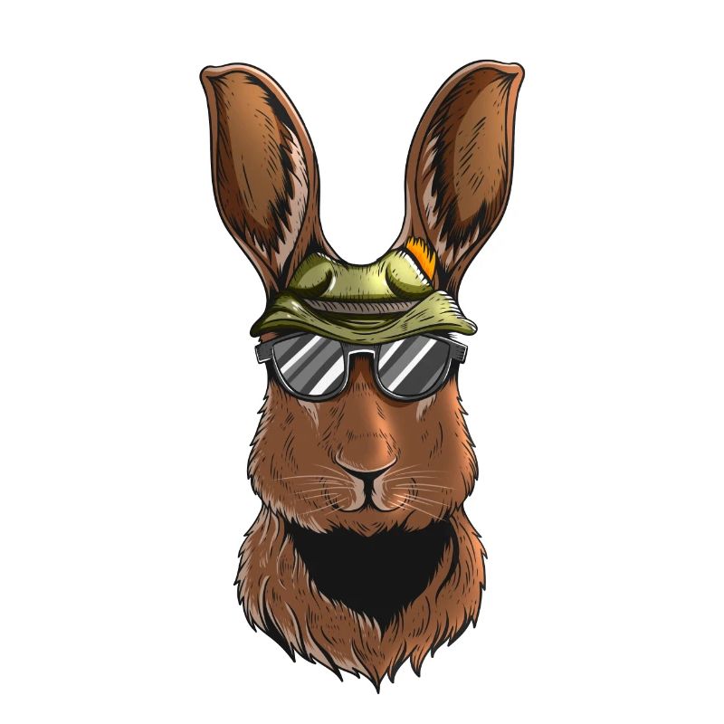 Rabbit Hunts Rabbit Hunter Wears Hunter's Cap