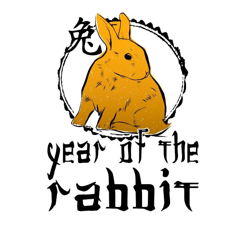 Chinese Rabbit Character New Year