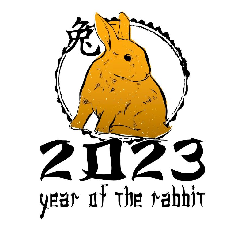 Chinese Rabbit Character New Year