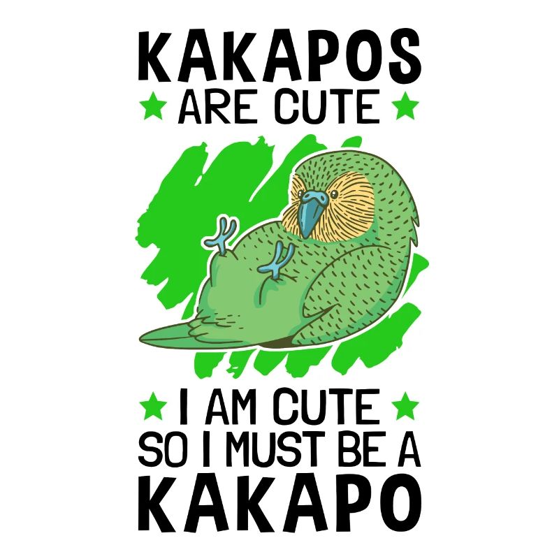 I am a Kakapo flightless parrot