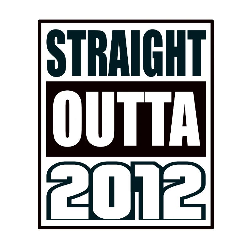 Straight Outta 2012 Geburtstag 2012 Geboren 2012