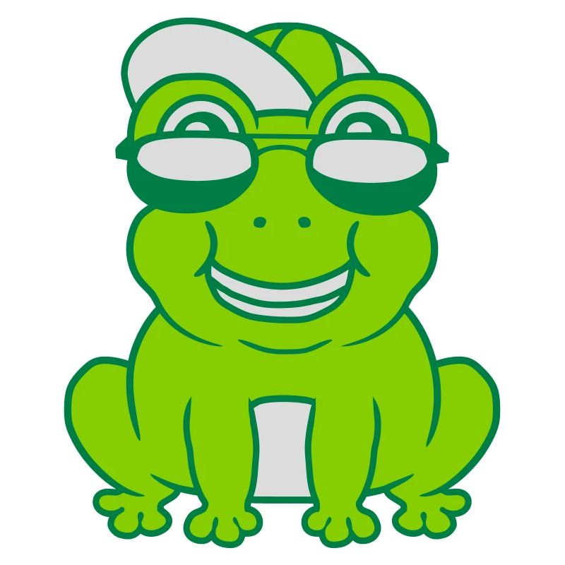 Cooler kleiner Frosch Junge